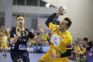 Vive Tauron Kielce kontra Rhein Neckar Loewen (20 lutego 2016 r.) Manuel Strlek / Jarosław Kubalski / Radio Kielce