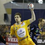 Vive Tauron Kielce kontra Rhein Neckar Loewen (20 lutego 2016 r.) Paweł Paczkowski. / Jarosław Kubalski / Radio Kielce