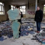 17.02.2016 Ostrowiec Świętokrzyski. Zrujnowana siedziba Gambo. / Teresa Czajkowska / Radio Kielce