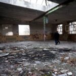 17.02.2016 Ostrowiec Świętokrzyski. Zrujnowana siedziba Gambo. / Teresa Czajkowska / Radio Kielce