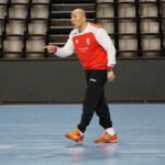 27.02.2016. Trening Vive w Montpellier / Robert Kusiej / Radio Kielce
