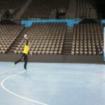 27.02.2016. Trening Vive w Montpellier / Robert Kusiej / Radio Kielce