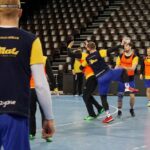 27.02.2016. Trening Vive w Montpellier / Robert Kusiej / Radio Kielce