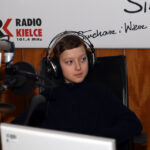 21.02.2016 w DDD gościli przedstawiciele Effectora Kielce. Adrian Buchowski (przyjmujący)  i Adam Swaczyna (asyst. trenera) / Marek Wtorek / Radio Kielce