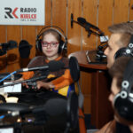 21.02.2016 w DDD gościli przedstawiciele Effectora Kielce. Adrian Buchowski (przyjmujący)  i Adam Swaczyna (asyst. trenera) / Marek Wtorek / Radio Kielce