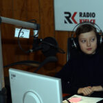 21.02.2016 w DDD gościli przedstawiciele Effectora Kielce. Adrian Buchowski (przyjmujący)  i Adam Swaczyna (asyst. trenera) / Marek Wtorek / Radio Kielce