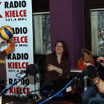 21.02.2016 w DDD gościli przedstawiciele Effectora Kielce. Adrian Buchowski (przyjmujący)  i Adam Swaczyna (asyst. trenera) / Marek Wtorek / Radio Kielce