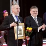 05.02.2016 Kielce. Gala 64 Plebiscytu Sportowego. Ambasador regionu świętokrzyskiego. Wyróżnienie to otrzymuje Andrzej Domin. / Jarosław Kubalski / Radio Kielce