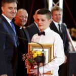 05.02.2016 Kielce. Gala 64 Plebiscytu Sportowego. Utalentowany Damian Radlica (Rushh Kielce, boks, 15 lat) / Jarosław Kubalski / Radio Kielce