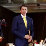 05.02.2016 Kielce. Gala 64 Plebiscytu Sportowego. Najpopularniejsi sportowcy 2015 roku. 6. Karol Bielecki (Vive, piłka ręczna). / Jarosław Kubalski / Radio Kielce