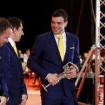 05.02.2016 Kielce. Gala 64 Plebiscytu Sportowego. Najpopularniejsi sportowcy 2015 roku. 4. Uros Zorman (Vive, piłka ręczna). / Jarosław Kubalski / Radio Kielce