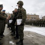 05.02.2016 Kielce. Przysięga elewów z Centrum Przygotowań do Misji Zagranicznych. / Jarosław Kubalski / Radio Kielce