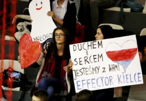 09.02.2016 Chęciny. Mecz siatkówki Effector Kielce - Łuczniczka Bydgoszcz. / Jarosław Kubalski / Radio Kielce