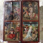 10.02.206 Tarczek. Romański kościół św. Idziego. Zamknięty tryptyk ze scenami pasyjnymi. / Jarosław Kubalski / Radio Kielce