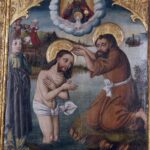 10.02.206 Tarczek. Romański kościół św. Idziego. Tryptyk. Chrzest Jezusa w Jordanie. / Jarosław Kubalski / Radio Kielce