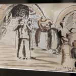 12.02.2016 Kielce. Wystawa rysunków z obozu w Terezinie Helgi Hoskovej-Weissovej Instytucie im. Jana Karskiego. / Jarosław Kubalski / Radio Kielce