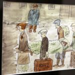 12.02.2016 Kielce. Wystawa rysunków z obozu w Terezinie Helgi Hoskovej-Weissovej Instytucie im. Jana Karskiego. / Jarosław Kubalski / Radio Kielce