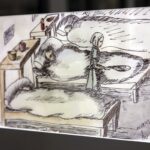 12.02.2016 Kielce. Wystawa rysunków z obozu w Terezinie Helgi Hoskovej-Weissovej Instytucie im. Jana Karskiego. / Jarosław Kubalski / Radio Kielce