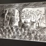 12.02.2016 Kielce. Wystawa rysunków z obozu w Terezinie Helgi Hoskovej-Weissovej Instytucie im. Jana Karskiego. / Jarosław Kubalski / Radio Kielce