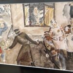 12.02.2016 Kielce. Wystawa rysunków z obozu w Terezinie Helgi Hoskovej-Weissovej Instytucie im. Jana Karskiego. / Jarosław Kubalski / Radio Kielce