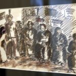 12.02.2016 Kielce. Wystawa rysunków z obozu w Terezinie Helgi Hoskovej-Weissovej Instytucie im. Jana Karskiego. / Jarosław Kubalski / Radio Kielce