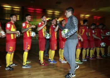 12.02.2016 Kielce. Prezentacja klubu piłkarskiego Korona Kielce przed rundą wiosenną. / Jarosław Kubalski / Radio Kielce