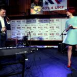 13.02.2016 Kielce. Specjalne Mikrofony Made in Kielce. Wokalistka Roku Aga Dyk. / Jarosław Kubalski / Radio Kielce