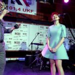 13.02.2016 Kielce. Specjalne Mikrofony Made in Kielce. Wokalistka Roku Aga Dyk. / Jarosław Kubalski / Radio Kielce