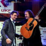 13.02.2016 Kielce. Specjalne Mikrofony Made in Kielce. Janusz Radek i Tomasz Kordeusz. / Jarosław Kubalski / Radio Kielce