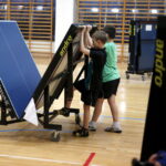 23.02.2016 Bilcza. Trening tenisistów stołowych Orlęta Bilcza. / Jarosław Kubalski / Radio Kielce