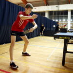 23.02.2016 Bilcza. Trening tenisistów stołowych Orlęta Bilcza. / Jarosław Kubalski / Radio Kielce