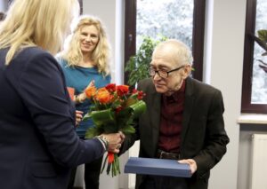 26.02.2016 Kielce. Bronisław Opałko został uhonorowany przez rozgłośnię Radia Kielce za 40 lat pracy twórczej. / Jarosław Kubalski / Radio Kielce