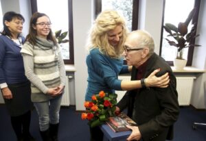 26.02.2016 Kielce. Bronisław Opałko został uhonorowany przez rozgłośnię Radia Kielce za 40 lat pracy twórczej. / Jarosław Kubalski / Radio Kielce