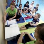 14.02.2016 Kielce. Dzień sportu. Badania predyspozycji sportowych dzieci w hali przy ulicy Warszawskiej. / Jarosław Kubalski / Radio Kielce