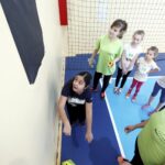 14.02.2016 Kielce. Dzień sportu. Badania predyspozycji sportowych dzieci w hali przy ulicy Warszawskiej. / Jarosław Kubalski / Radio Kielce