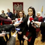 19.02.2016 Kielce. Konferencja na której wojewoda Agata Wojtyszek przedstawiła nowych dyrektorów UW. / Jarosław Kubalski / Radio Kielce