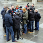 1.2.2016 Kielce. Konferencja PiS na pl. Artystów. / Wojciech Habdas / Radio Kielce