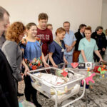 2.2.2016 Kielce. Mikołaj, Hubert i Albert, trojaczki, zostały dziś wypisane do domu. Chłopcy urodzili 30 grudnia 2015 roku. / Wojciech Habdas / Radio Kielce