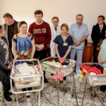 2.2.2016 Kielce. Mikołaj, Hubert i Albert, trojaczki, zostały dziś wypisane do domu. Chłopcy urodzili 30 grudnia 2015 roku. / Wojciech Habdas / Radio Kielce