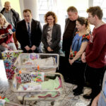 2.2.2016 Kielce. Mikołaj, Hubert i Albert, trojaczki, zostały dziś wypisane do domu. Chłopcy urodzili 30 grudnia 2015 roku. / Wojciech Habdas / Radio Kielce