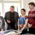 2.2.2016 Kielce. Mikołaj, Hubert i Albert, trojaczki, zostały dziś wypisane do domu. Chłopcy urodzili 30 grudnia 2015 roku. / Wojciech Habdas / Radio Kielce