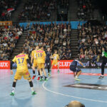 28.02.2016 2 Montpellier – Vive Tauron Kielce. Pierwsza część meczu / Robert Kusiej / Radio Kielce