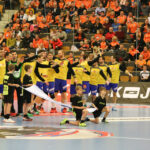 11.02.2016 Krisianstad. IFK-VTK. Pierwsza część meczu. Preznetacja Vive / Stanisław Blinstrub / Radio Kielce