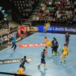 28.02.2016 Montpellier – Vive Tauron Kielce. Pierwsza część meczu. / Robert Kusiej / Radio Kielce