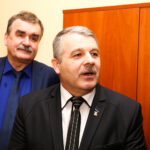 22.02.2015. Otwarcie Biura Poselskiego Bogdana Latosińskiego. Bogdan Latosiński / Stanisław Blinstrub / Radio Kielce