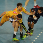 28.02.2016 Montpellier – Vive Tauron Kielce. Druga połowa meczu / Robert Kusiej / Radio Kielce