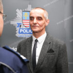 23.02.2016 Odprawa Roczna Policji. Pożegnanie kończącego służbę mł. insp. Sławomira Sędybyła, byłego Komendanta Powiatowego Policji w Starachowicach. / Stanislaw Blinstrub / Radio Kielce