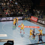 28.02.2016 Montpellier – Vive Tauron Kielce. Pierwsza część meczu. / Robert Kusiej / Radio Kielce