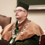 24.02.2016 Politechnika Świętokrzyska. Nadanie tytułu doktora honoris causa prof. Kazimierzowi Fladze. Prof. Marek Iwański / Stanisław Blinstrub / Radio Kielce