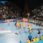 28.02.2016 2 Montpellier – Vive Tauron Kielce. Pierwsza część meczu / Robert Kusiej / Radio Kielce